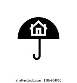House protection sign - Real estate safety icon