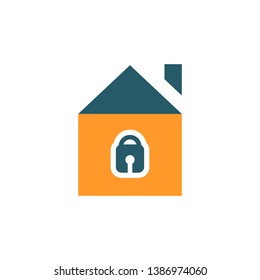 House protection sign - Safety real estate icon vector