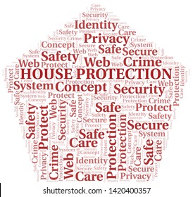 House Protection word cloud. Wordcloud made with text only.