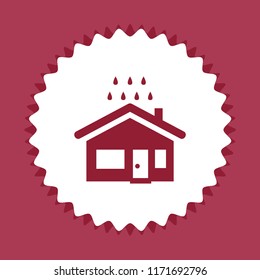House and rain icon