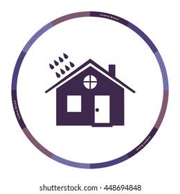 House and rain icon