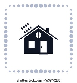House and rain icon