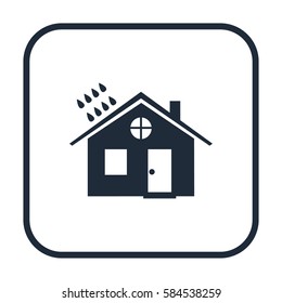 House and rain icon