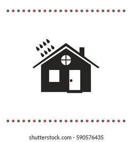 House and rain icon