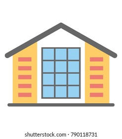 House Real Estate Flat Colored Icon

