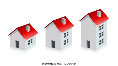 House. Real Estate. Grow Business Concept