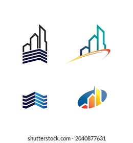 house and Real estate and home buildings vector logo icons template