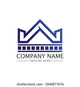 house and Real estate and home buildings vector logo icons template