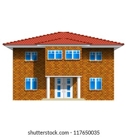 house, real estate icon - detailed vector illustration