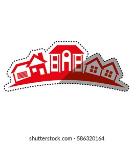 House real estate icon vector illustration graphic design