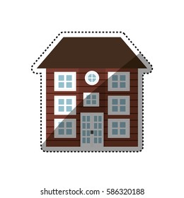 House real estate icon vector illustration graphic design