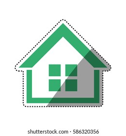 House real estate icon vector illustration graphic design