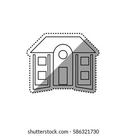 House real estate icon vector illustration graphic design