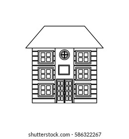 House real estate icon vector illustration graphic design