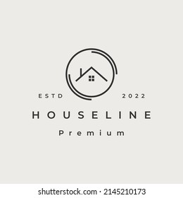 House, Real Estate logo, Builder logo, Roof Construction logo design vector illustration