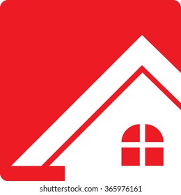 House Real Estate Logo Button