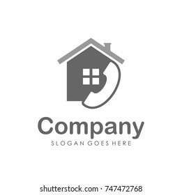 House and real estate logo design template