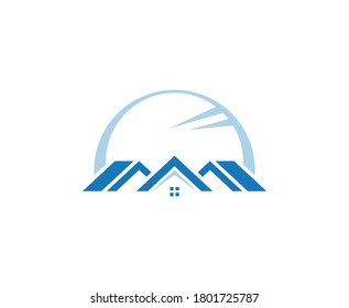Icono del vector del logotipo inmobiliario 