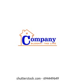 house / real estate logo vector