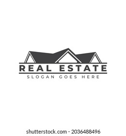 House real estate realty logo design vector
