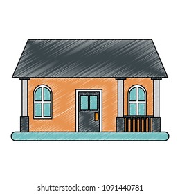 House real estate scribble