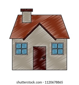 House real estate scribble