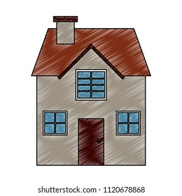 House real estate scribble