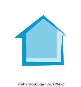 House real estate symbol cartoon