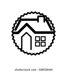 house real estate tag vector illustration design