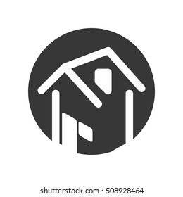 house real estate tag vector illustration design