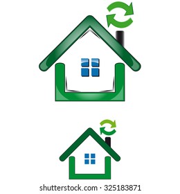 House with recycling system