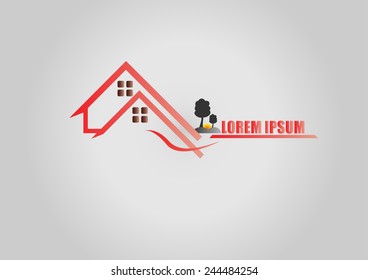 House  red logo or icon 