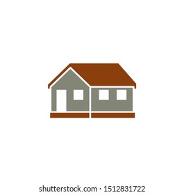 House related icon on background for graphic and web design. Simple illustration. Internet concept symbol for website button or mobile app.
