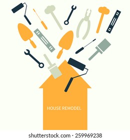 House Remodel Vector Banner