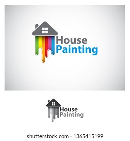 House renovation icon/logo design template. Painting services icon. creative studio. Decoration and interior cervices,wallpaper for home, etc - Vector.