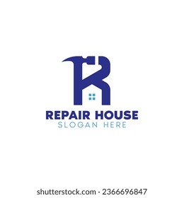 House Renovation, Repair and Building Logo Vector Design