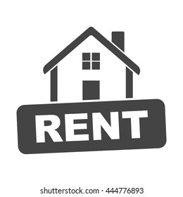 House for rent. Flat vector illustration