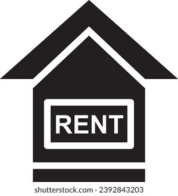 House Rent Icon: "A symbol representing property leasing and tenancy agreements, facilitating the process of renting residential spaces for both landlords and tenants."