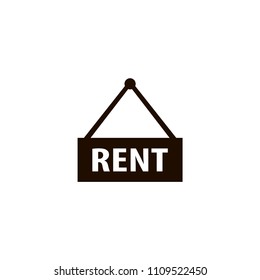 House for rent icon. flat design