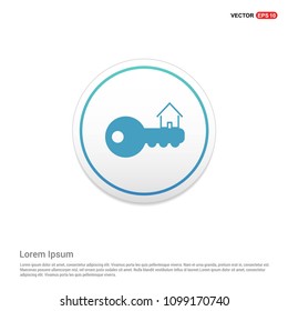 House for Rent Icon Hexa White Background icon template
