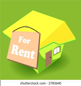 House for Rent Icon - Vector