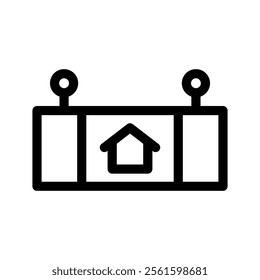 House For Rent Icon Vector Symbol Design Illustration