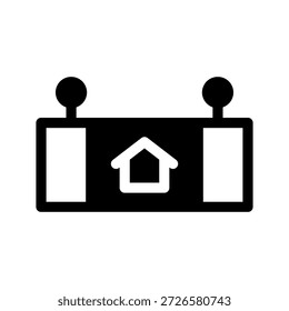 Casa Para Alugar Ícone Vetor Símbolo Design Ilustração