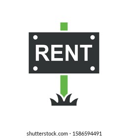 house rent label isolated icon vector illustration design