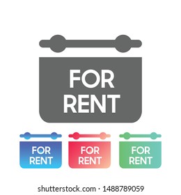 House for rent vector icon