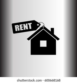 House for rent vector icon