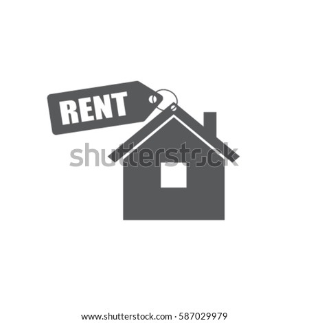 House for rent vector icon