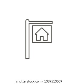 House for rent vector icon. Simple element illustration from map and navigation concept. House for rent vector icon. Real estate concept vector illustration.