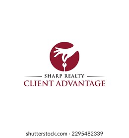 house rental vector logo design