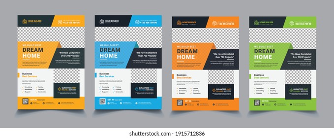 House repair cover A4 template for a construction tools report and brochure design,,Construction Renovation Flyer Template Design, Construction Flyer Layout design templates for a business constructio